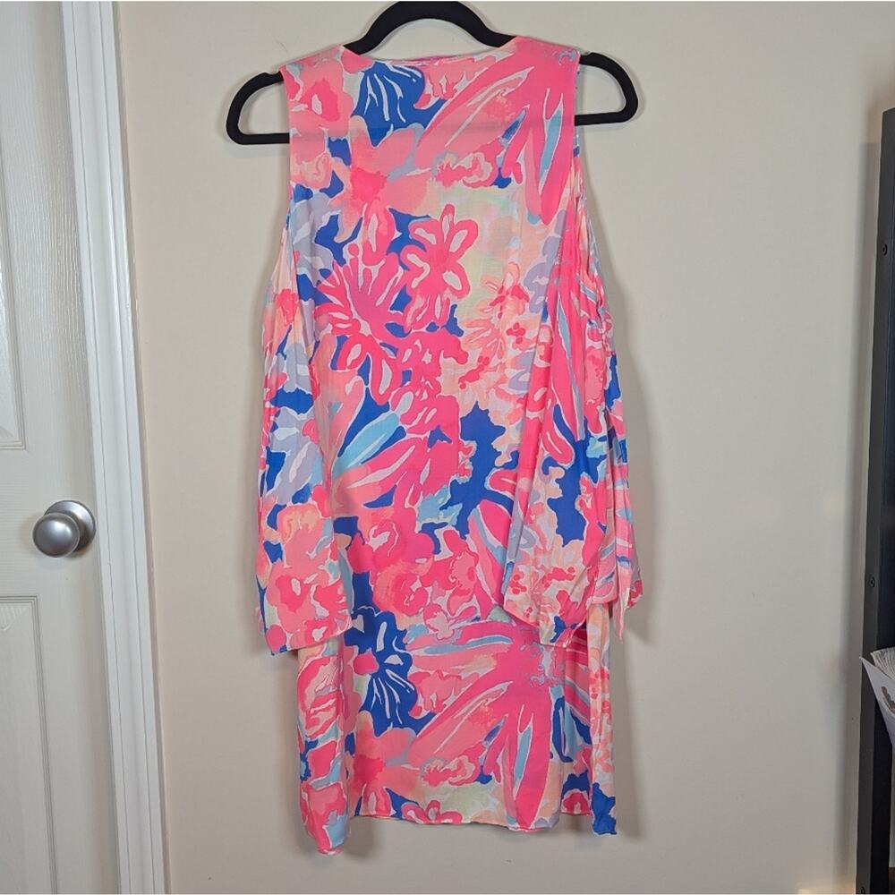Lilly Pulitzer Benicia Tunic Cold Shoulder Dress Playa Hermosa - Picture 9 of 14